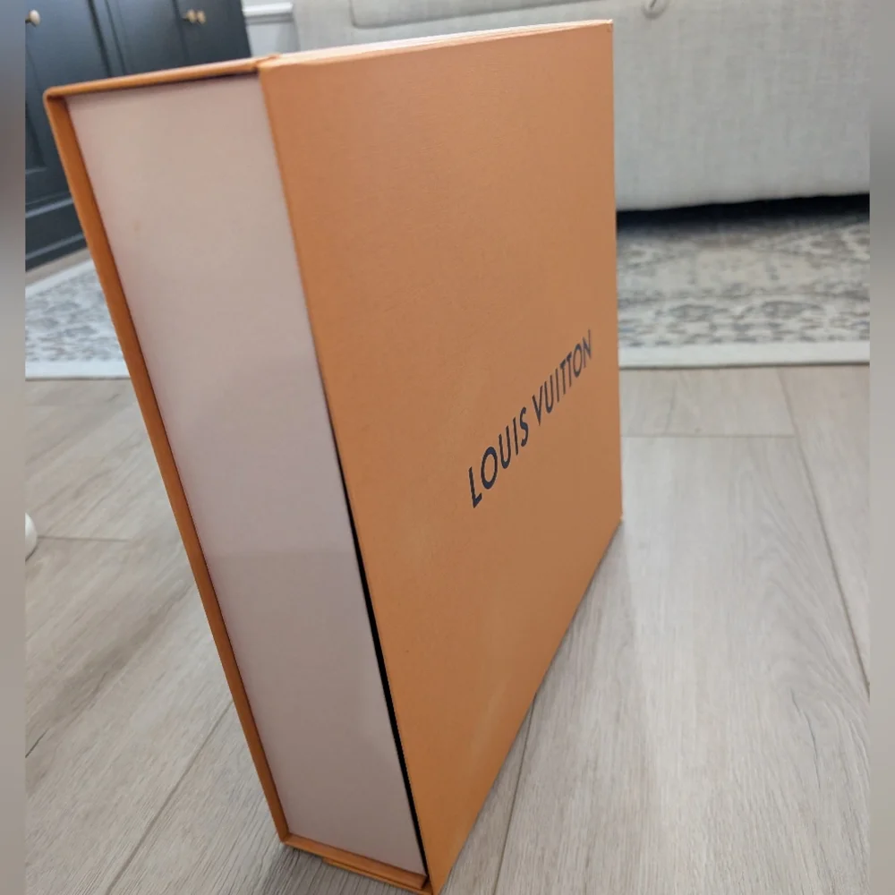 Authentic Louis Vuitton Large Orange Gift Box